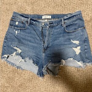 Abercrombie & Fitch Distressed Denim Shorts
